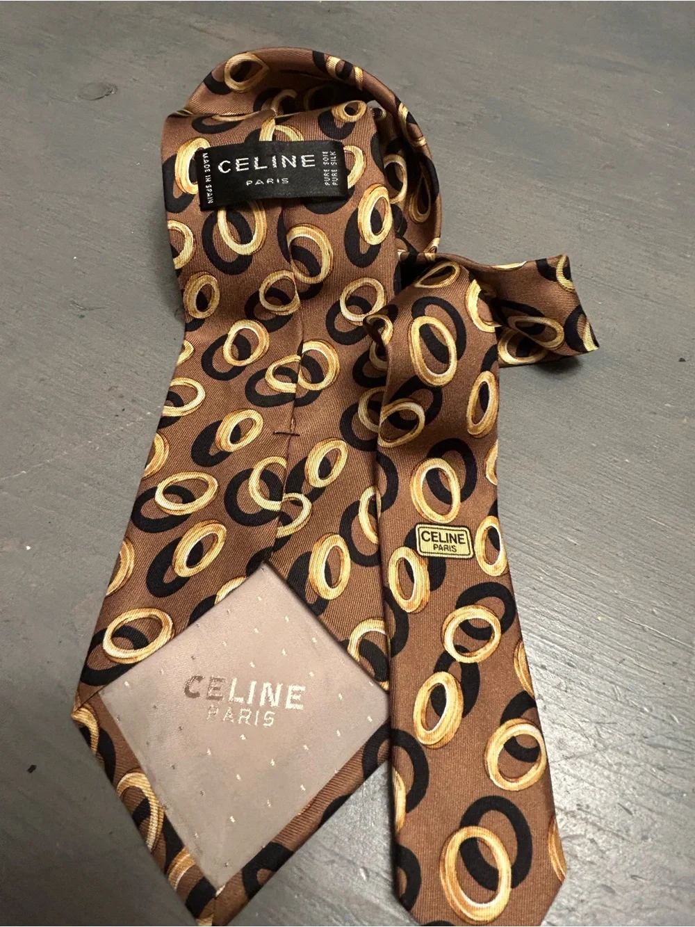Celine silk tie Stunning